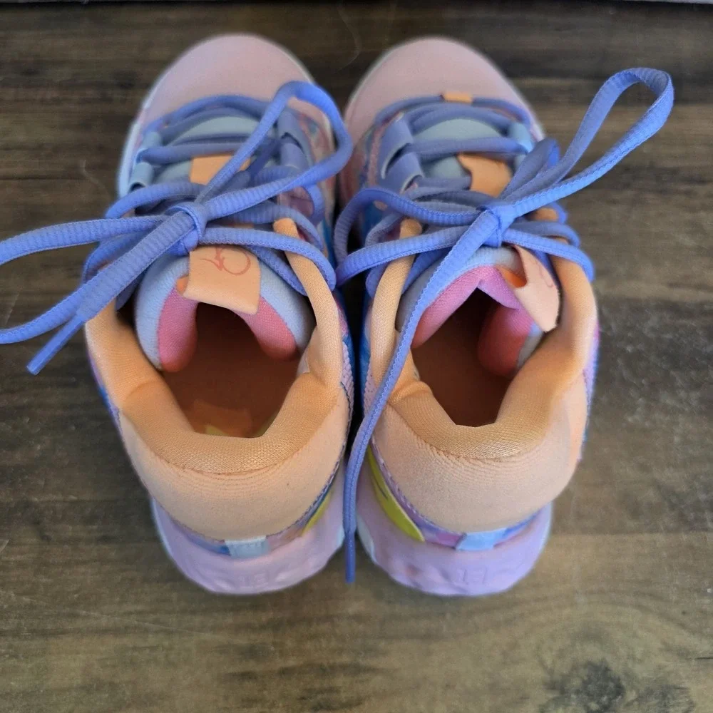 Nike Shoes Youth Size 4.5 PG 6 Painted Swoosh Blue Pink D09824-100 New